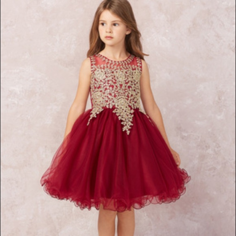 Girls couture party dress